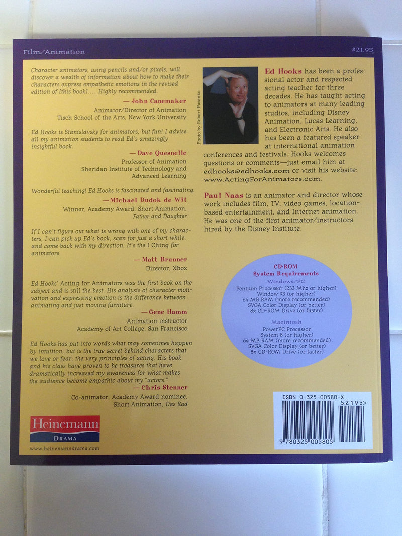 Acting For Animators, Revised Edition: A Complete Guide To Performance Animation,New