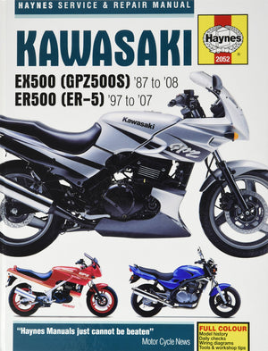 Kawasaki EX500 (GPZ500S) & ER500 (ER5) Service/Repair Manual: EX500 19872008, ER500 19972007 (Haynes Service & Repair Manual),Used