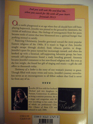 Testimony of a Seeker: A Young Woman's Journey to Grace,Used