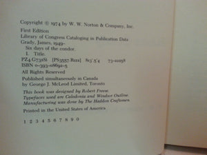 Six Days of the Condor,Used