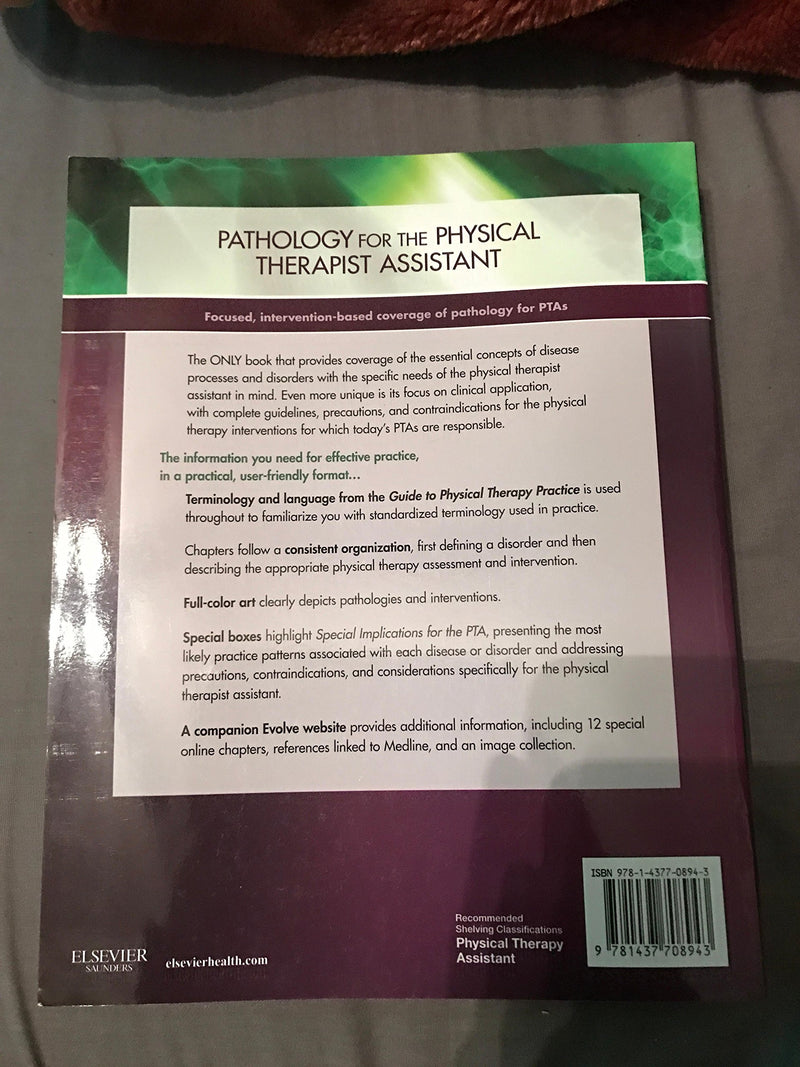 Pathology for the Physical Therapist Assistant,New