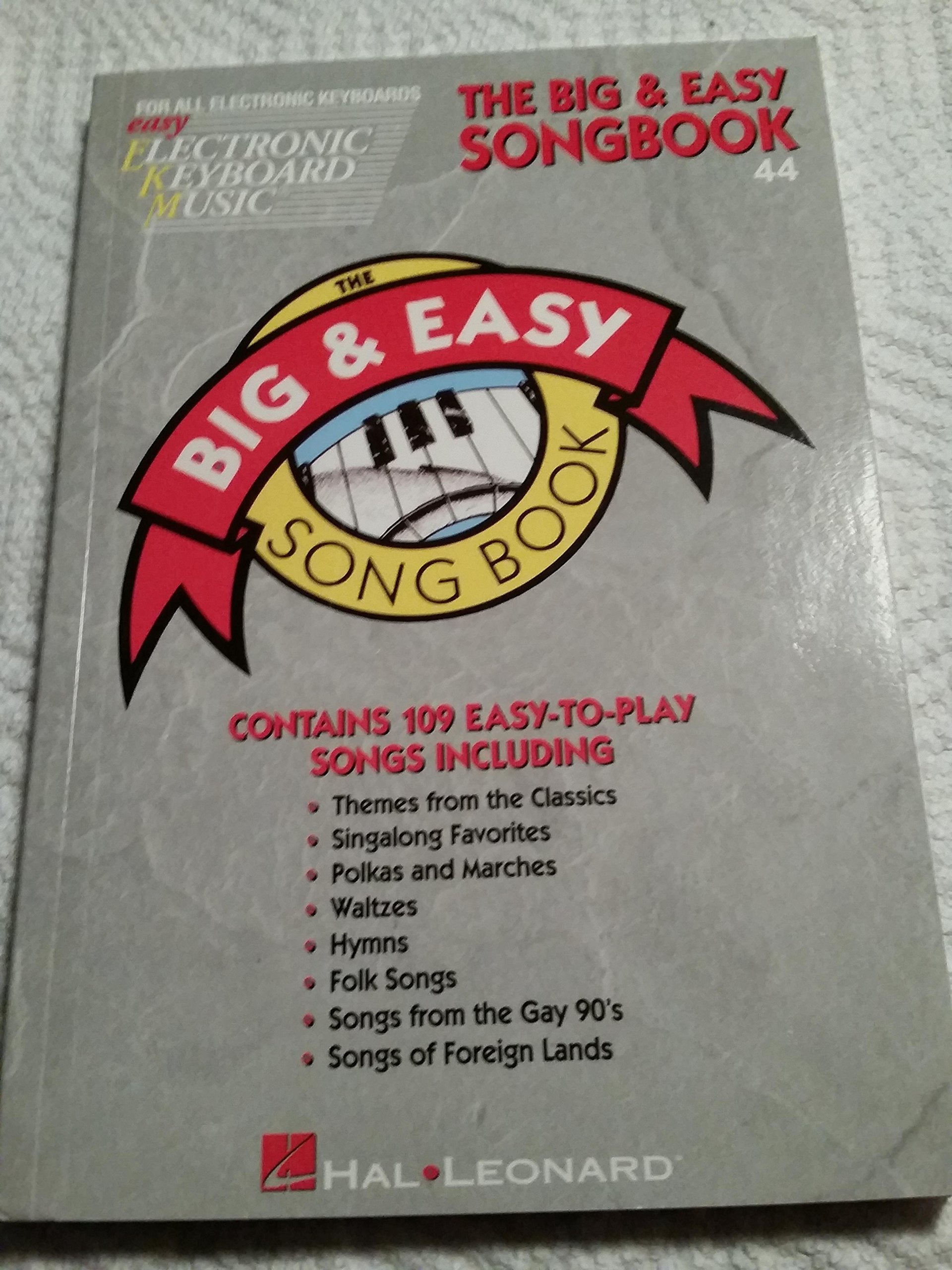 Big & Easy Songbook: Easy Electronic Keyboard Music Vol. 44,Used