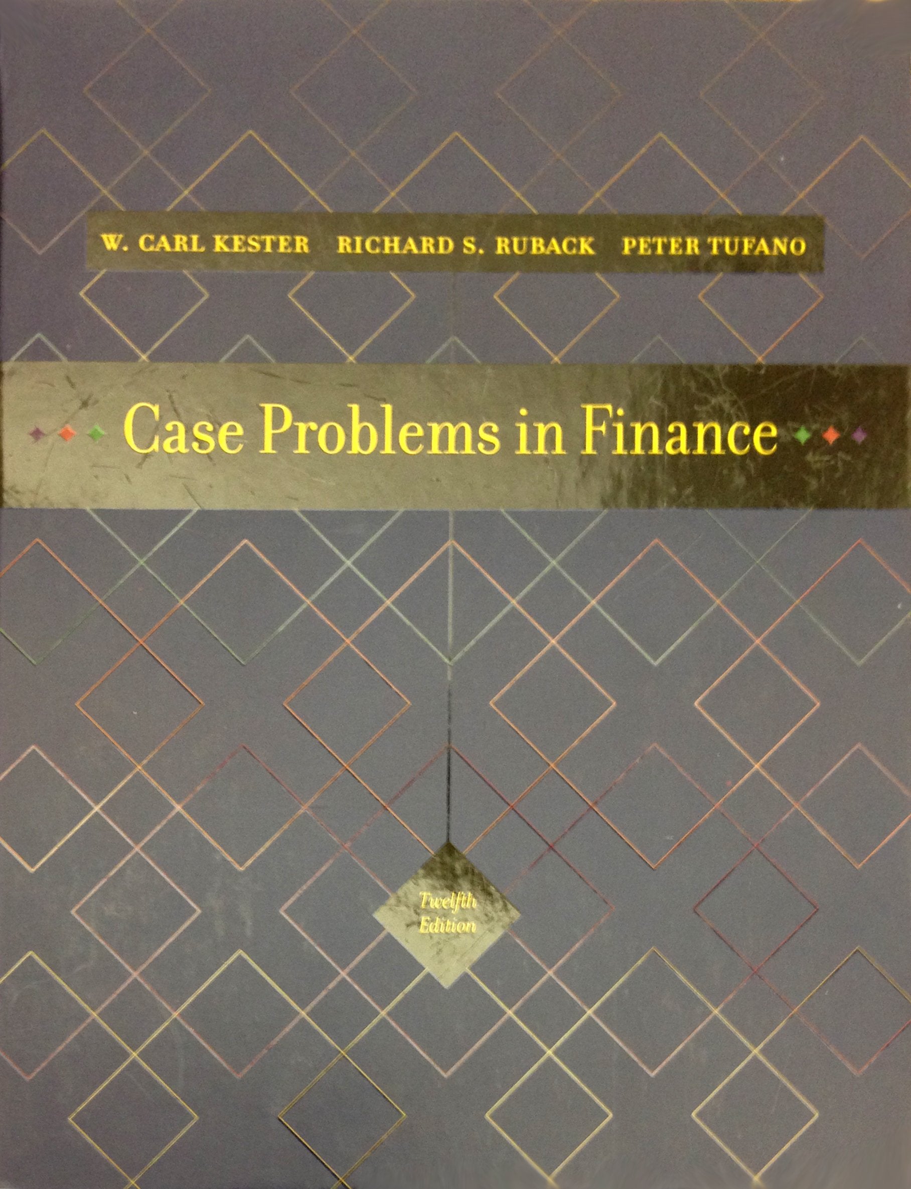 Case Problems in Finance,Used