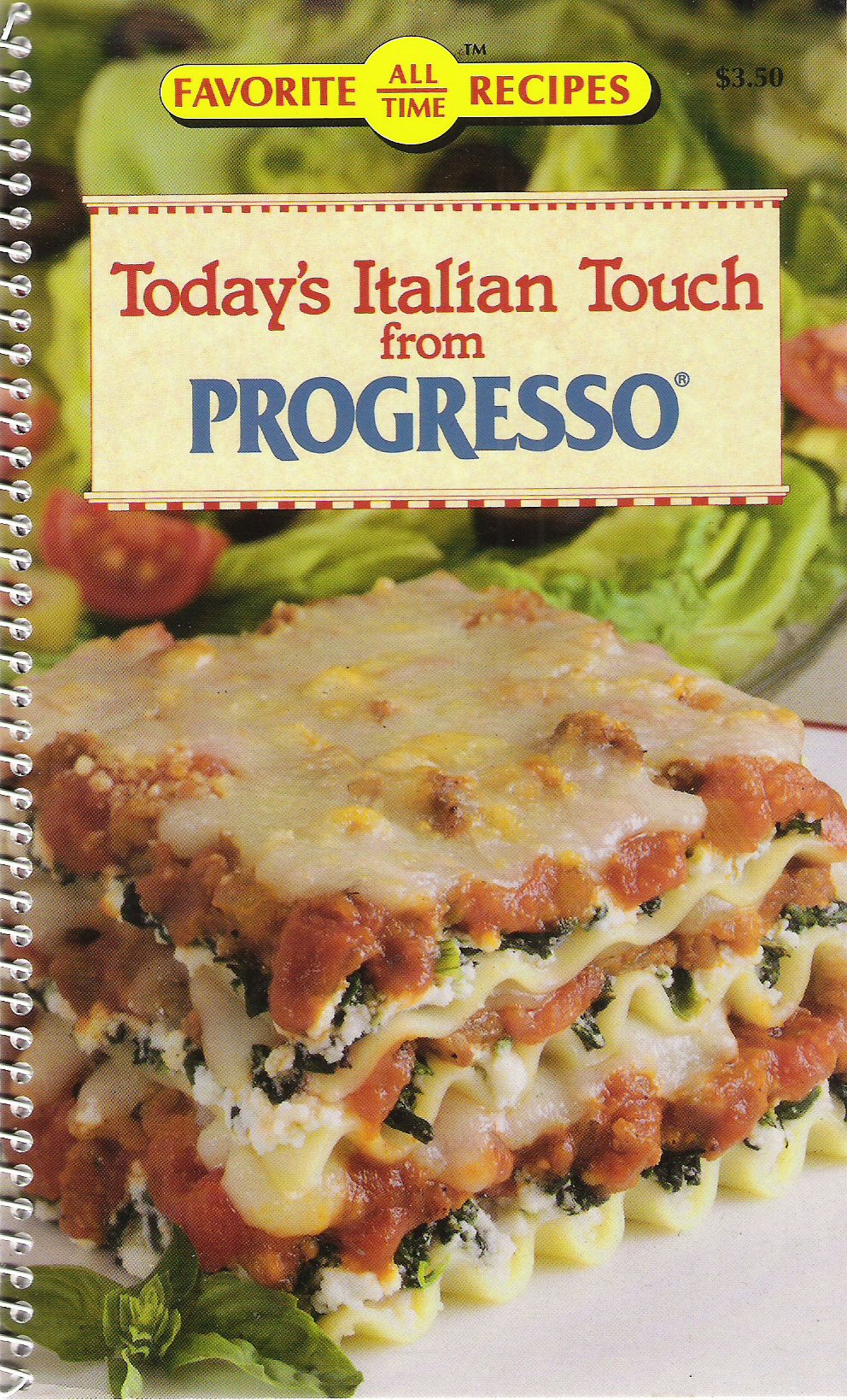 Today'S Italian Touch From Progresso (Favorite All Time Recipes),Used
