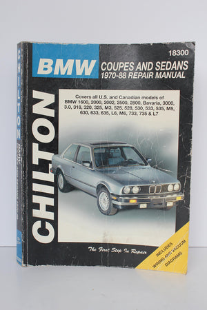 Bmw Coupes And Sedans, 197088 (Chilton Total Car Care Series Manuals),Used