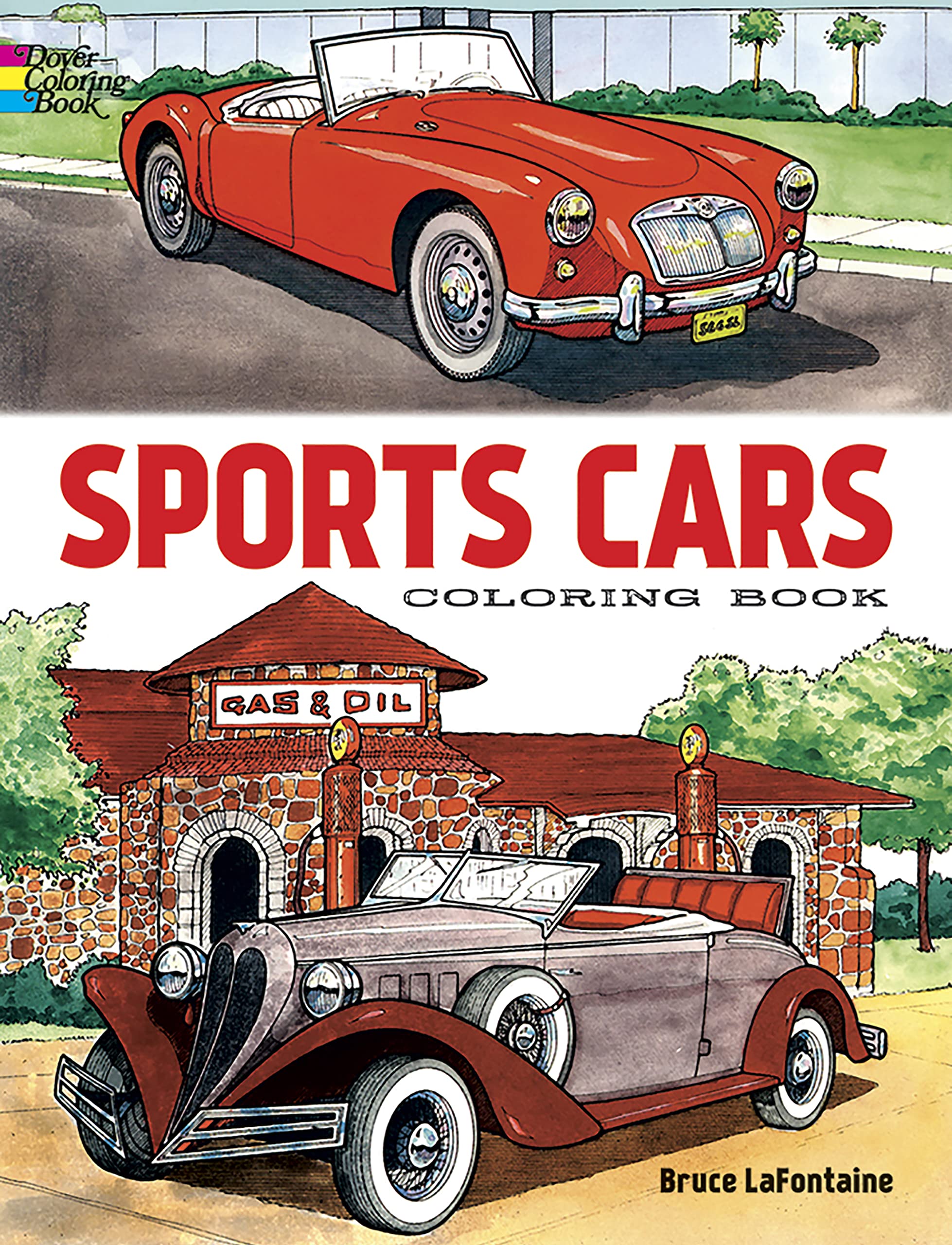 Sports Cars Coloring Book (Dover Planes Trains Automobiles Coloring)