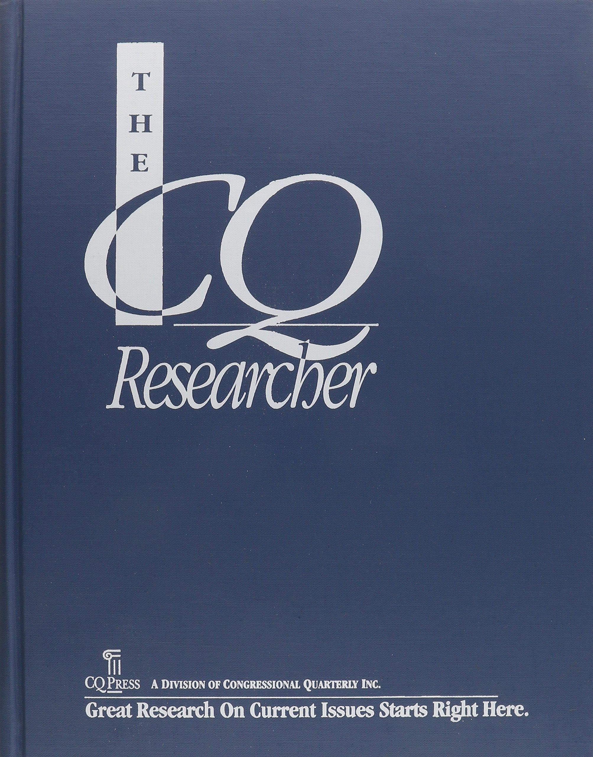 The CQ Researcher Bound Volume 2001 (CQ ResearcherBound Version Only),Used