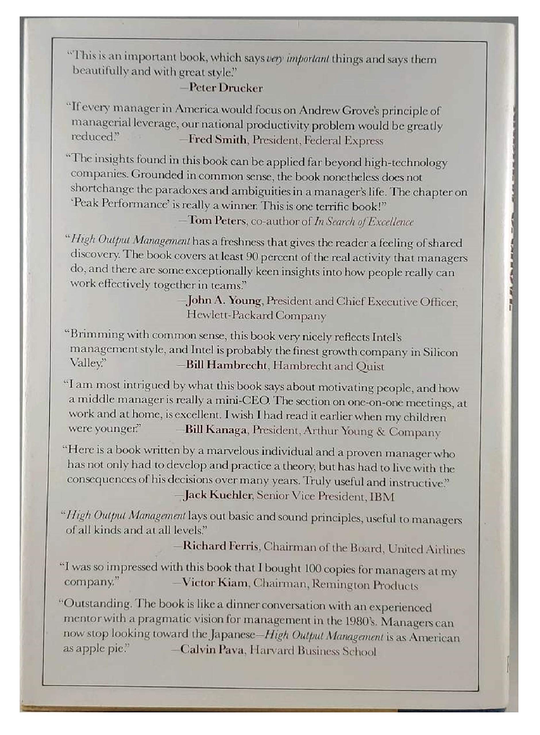 High Output Management,Used