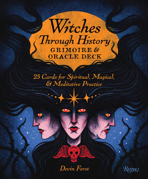 Witches Through History: Grimoire And Oracle Deck: 25 Cards For Spiritual, Magical & Meditative Practice,Used