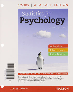 Statistics for Psychology, Books a la Carte Edition,Used