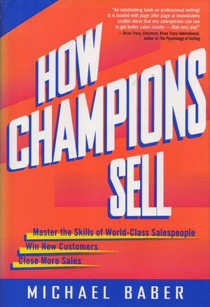 How Champions Sell,New