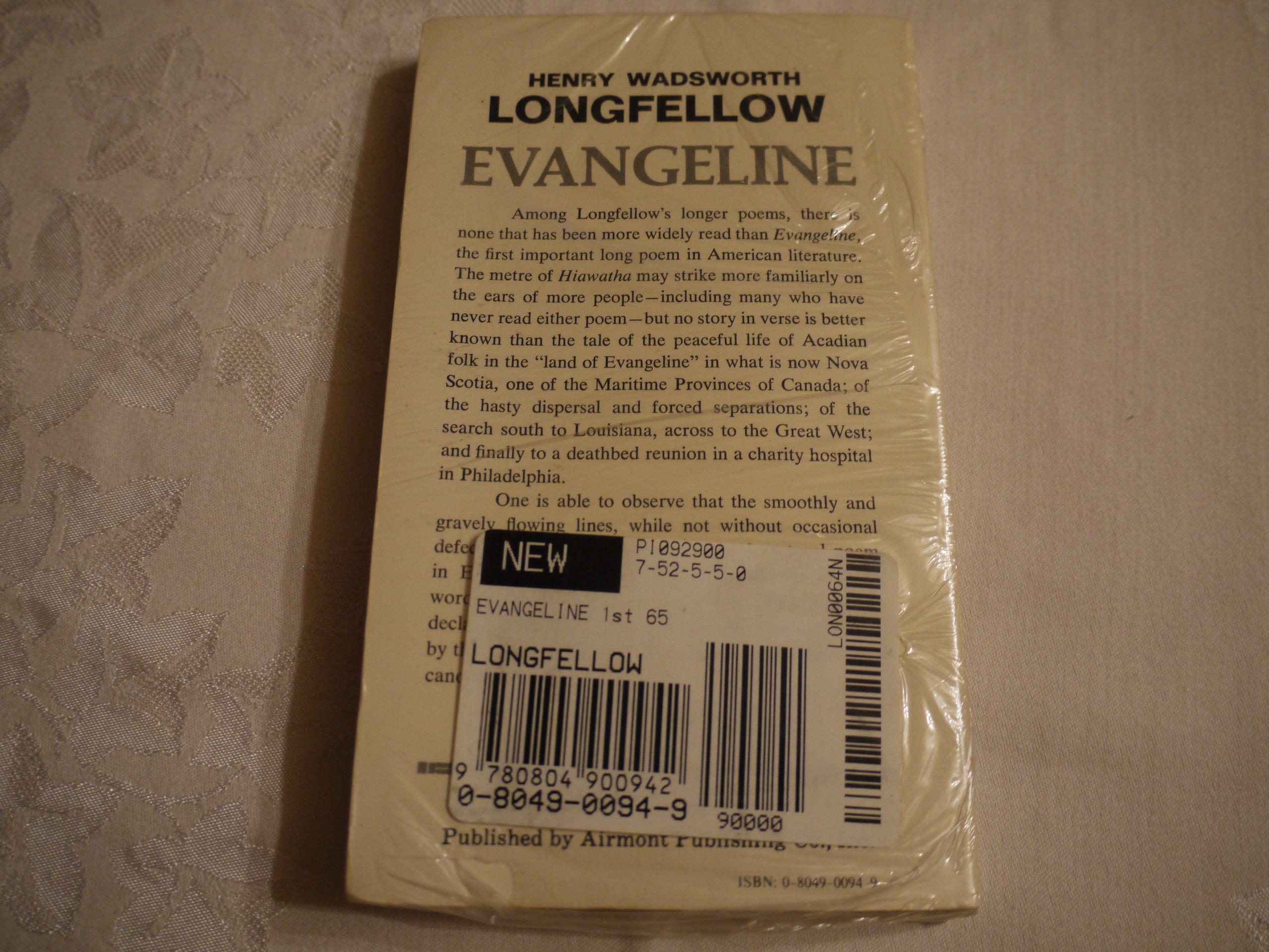 Evangeline and Other Poems,Used