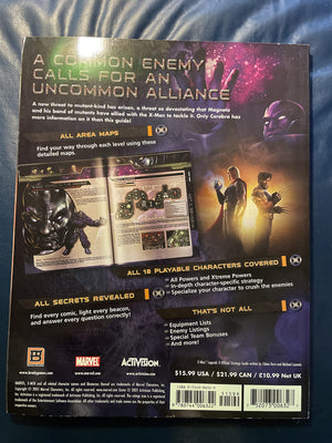 XMen(tm) Legends II: Rise of Apocalypse Official Strategy Guide,Used