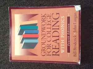 Groundwork for College Rdg W/Phonics 4th,Used