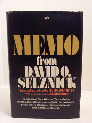 Memo From David O. Selznick,Used