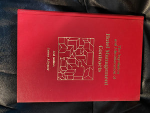 Negotiation and Administration of Hotel and Restaurant Management Contracts,Used