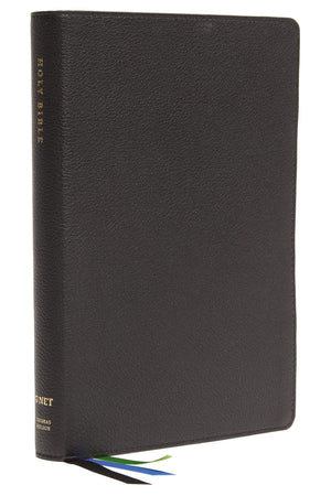 NET Bible, Thinline Large Print, Leathersoft, Black, Thumb Indexed, Comfort Print: Holy Bible,Used
