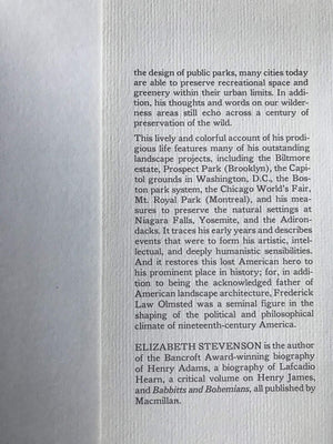 Park Maker: A Life of Frederick Law Olmsted,Used