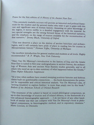 A History of the Ancient Near East: Ca. 3000323 Bc,Used