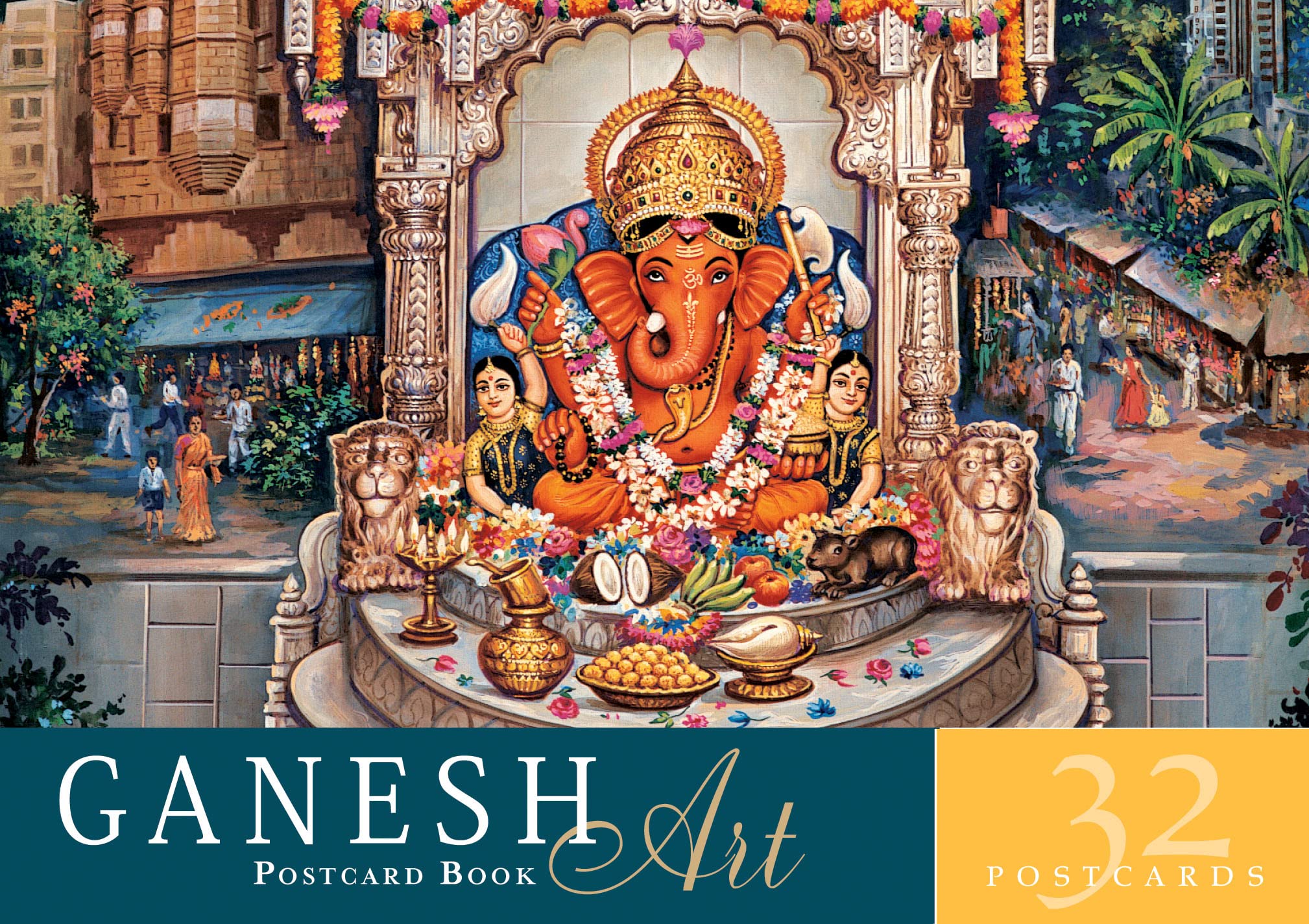 Ganesh Art Postcard Book: 32 Postcards,Used