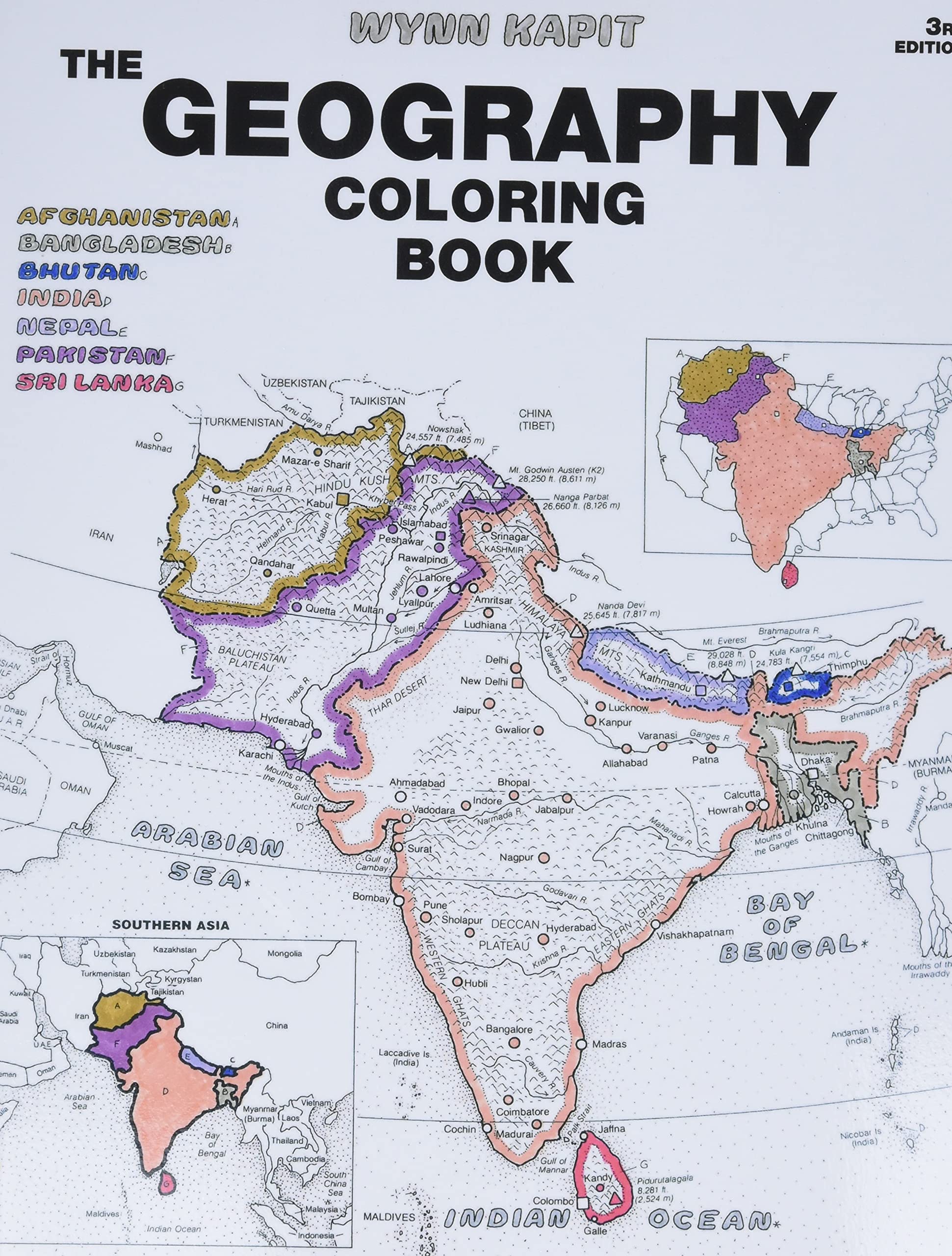 Geography Coloring Book,Used