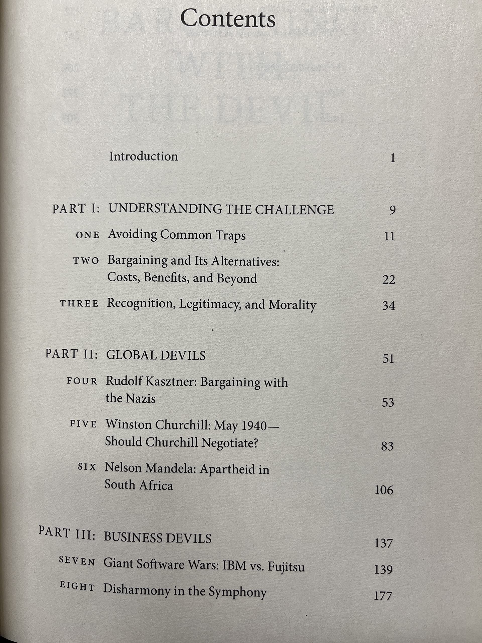 Bargaining with the Devil: When to Negotiate, When to Fight,New