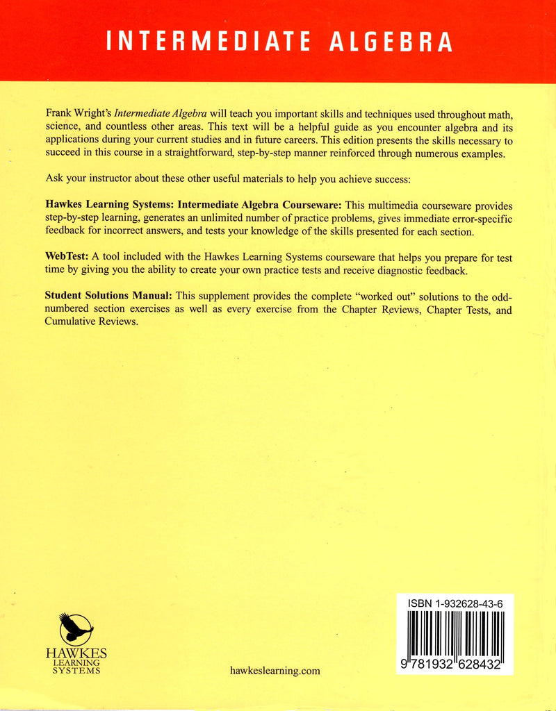 Intermediate Algebra, 6th Edition,Used
