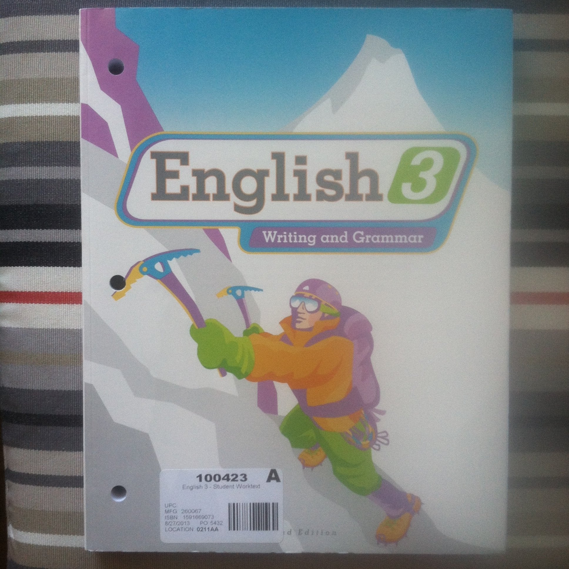 English 3 for Christian Schools: Writing and Grammar (Student Worktext),Used