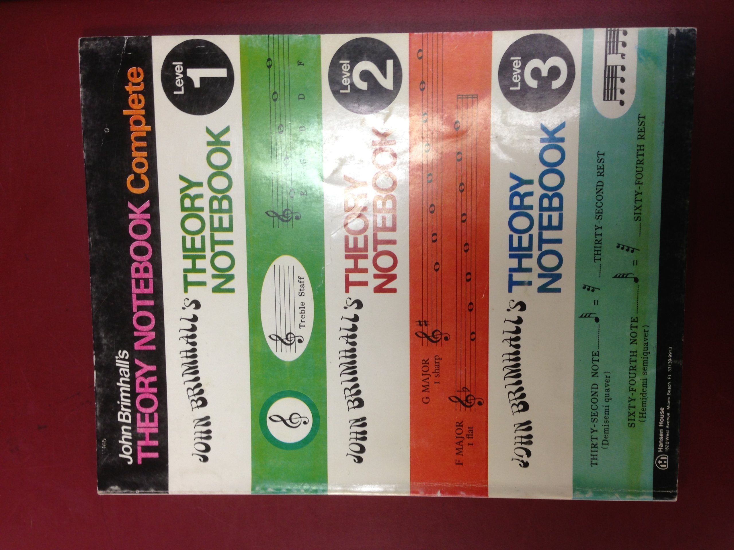 John Brimhall's Complete Theory Notebook,Used