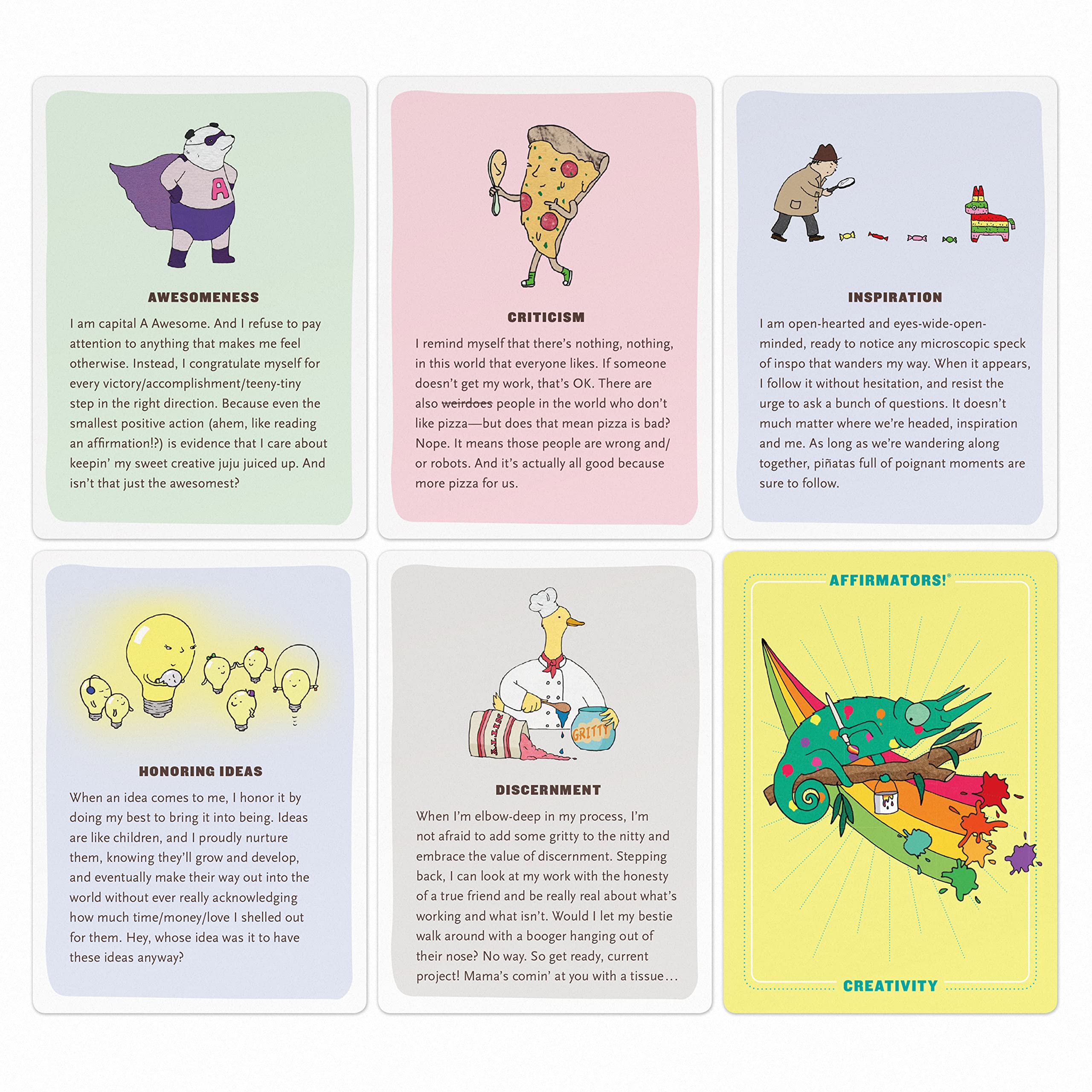 Affirmators! Creativity Deck: 50 Affirmation Cards to Help You Help Yourself  Without the SelfHelpyNess!,Used
