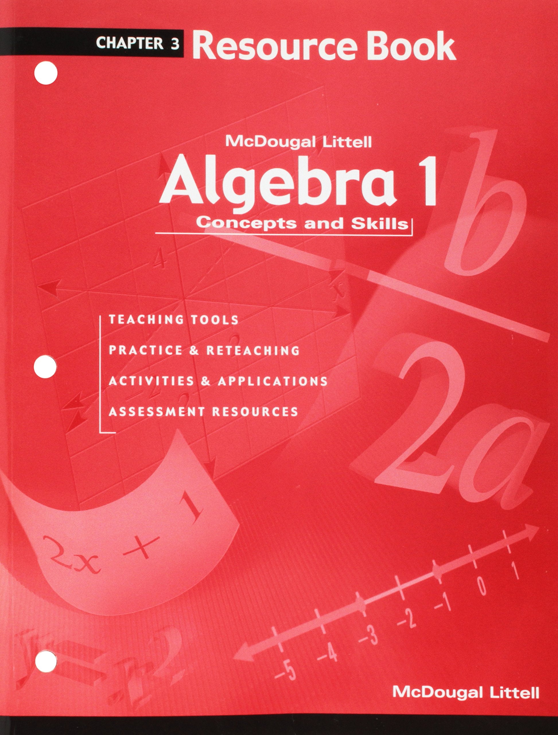 Algebra 1: Concepts and Skills: Resource Book Chapter 3,New