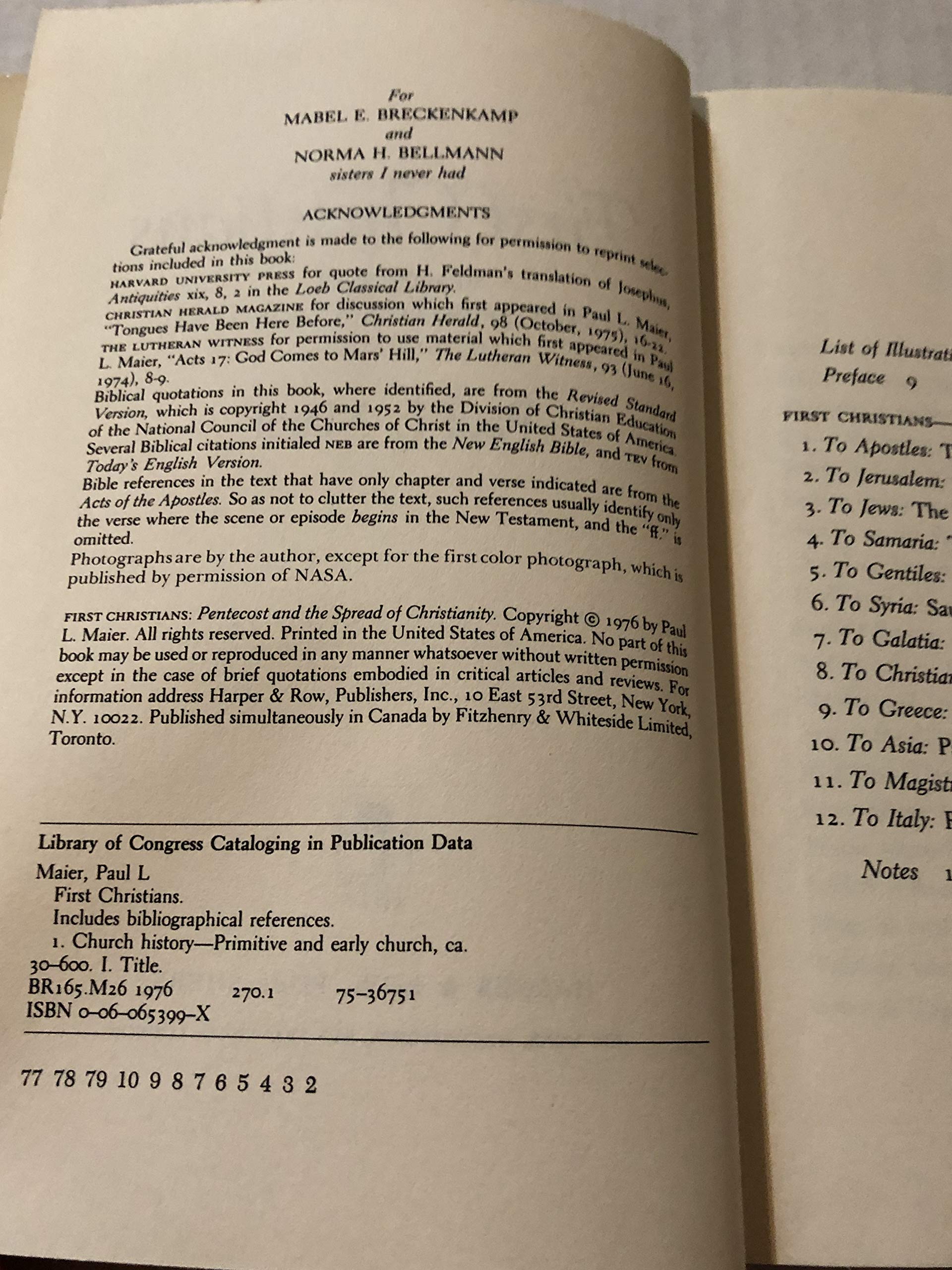First Christians: Pentecost and the Spread of Christianity,Used