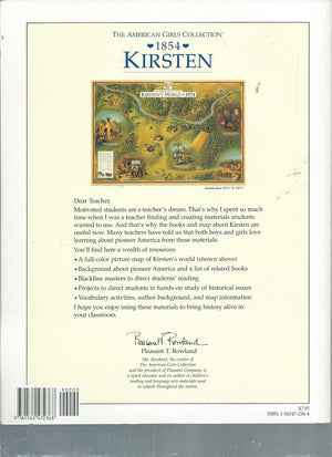 Kirsten, 1854: Teacher's Guide To Six Books About Pioneer America (American Girl Collection),Used
