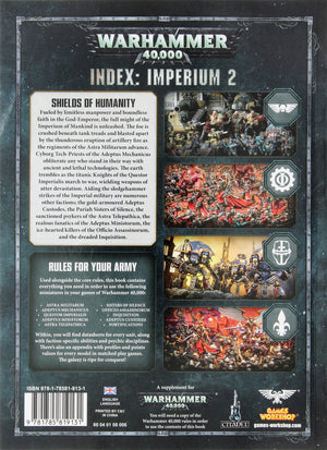 Games Workshop Index: Imperium 2 Warhammer 40,000 Book,Used
