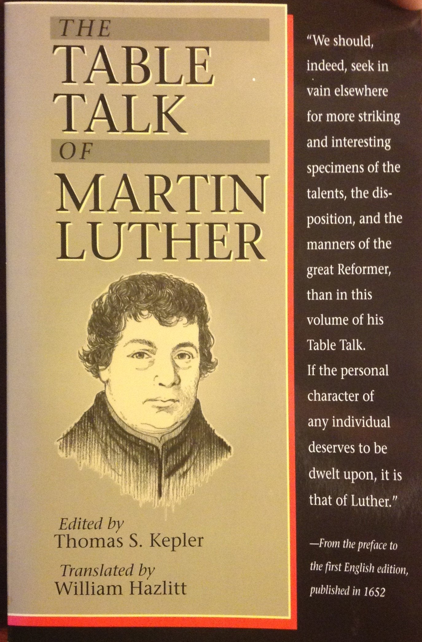 The Table Talk Of Martin Luther,New