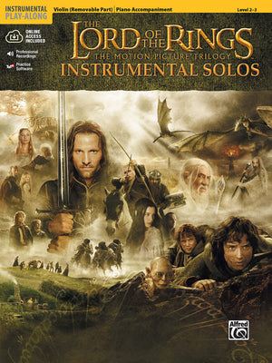 The Lord of the Rings Instrumental Solos for Strings: Violin (with Piano Acc.), Book & Online Audio/Software (Pop Instrumental S,Used