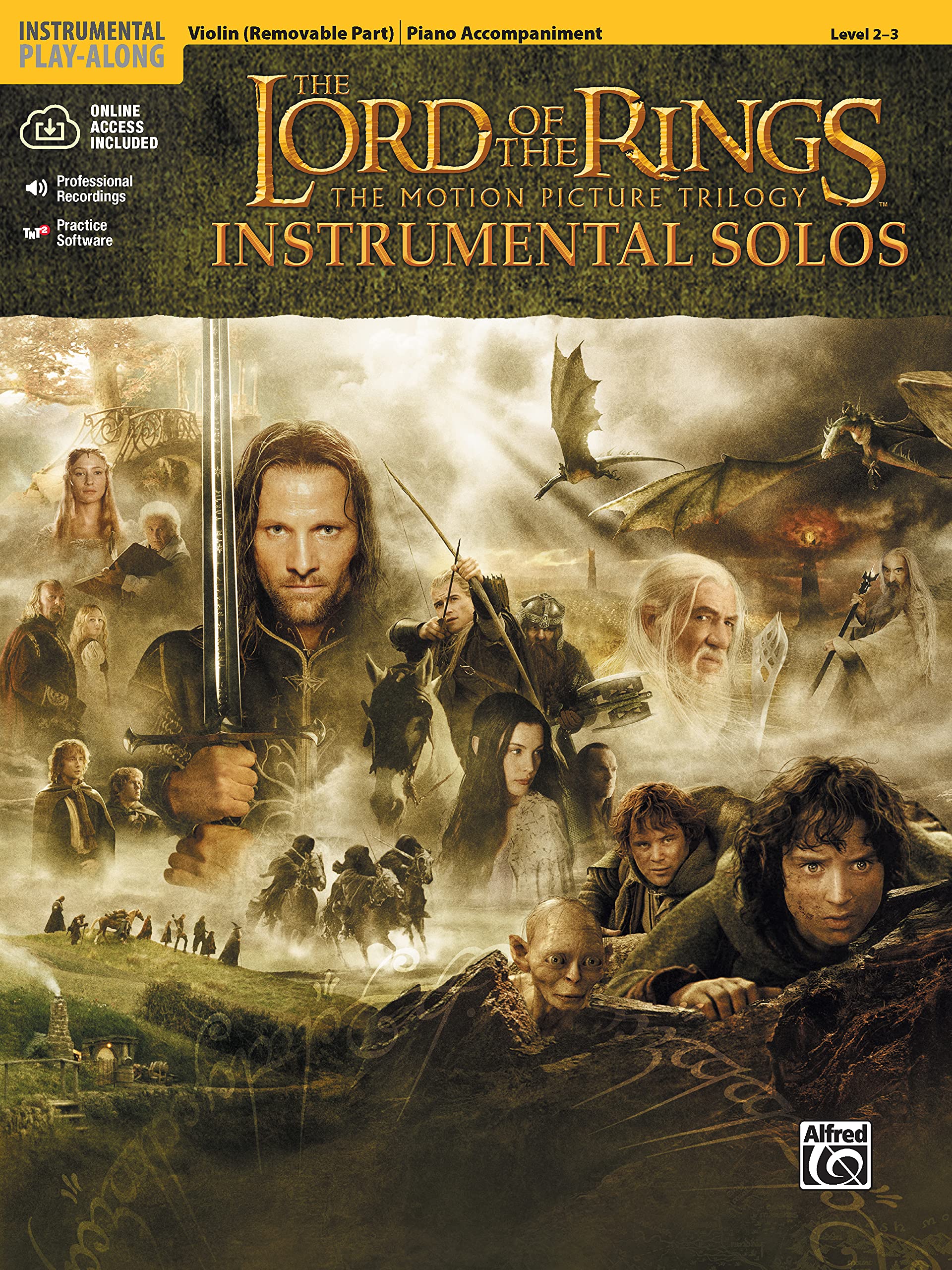 The Lord Of The Rings Instrumental Solos For Strings: Violin (With Piano Acc.), Book & Online Audio/Software (Pop Instrumental S