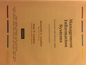 Management Information Systems: Managing The Digital Firm (14Th Edition)-used