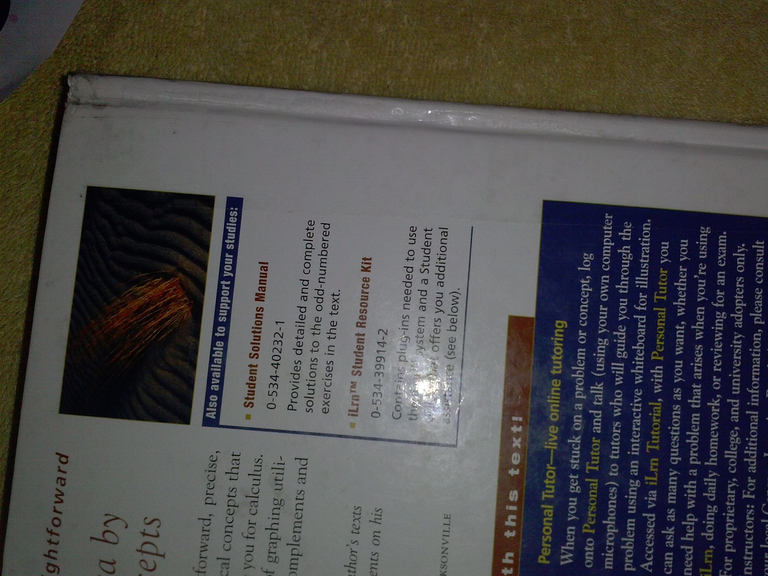 Precalculus: With Unit Circle Trigonometry (with Interactive Video Skillbuilder CDROM) (Available 2010 Titles Enhanced Web Assi,Used