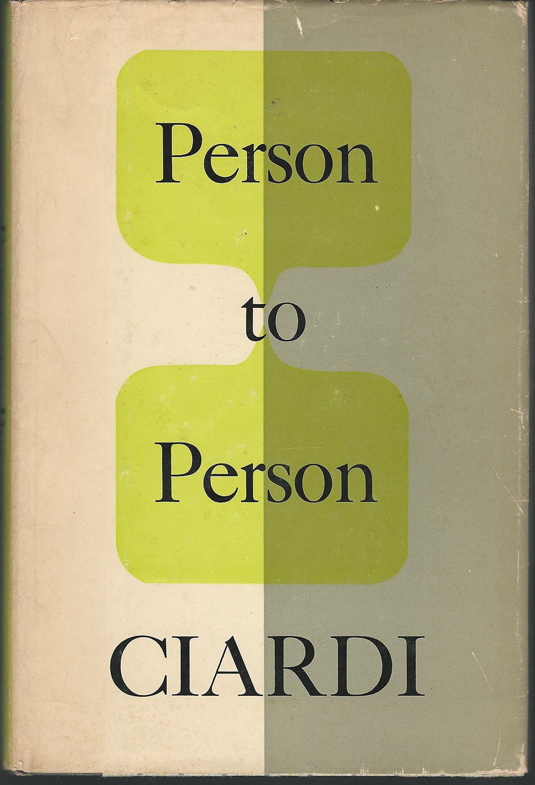 Person to Person: Poems,Used