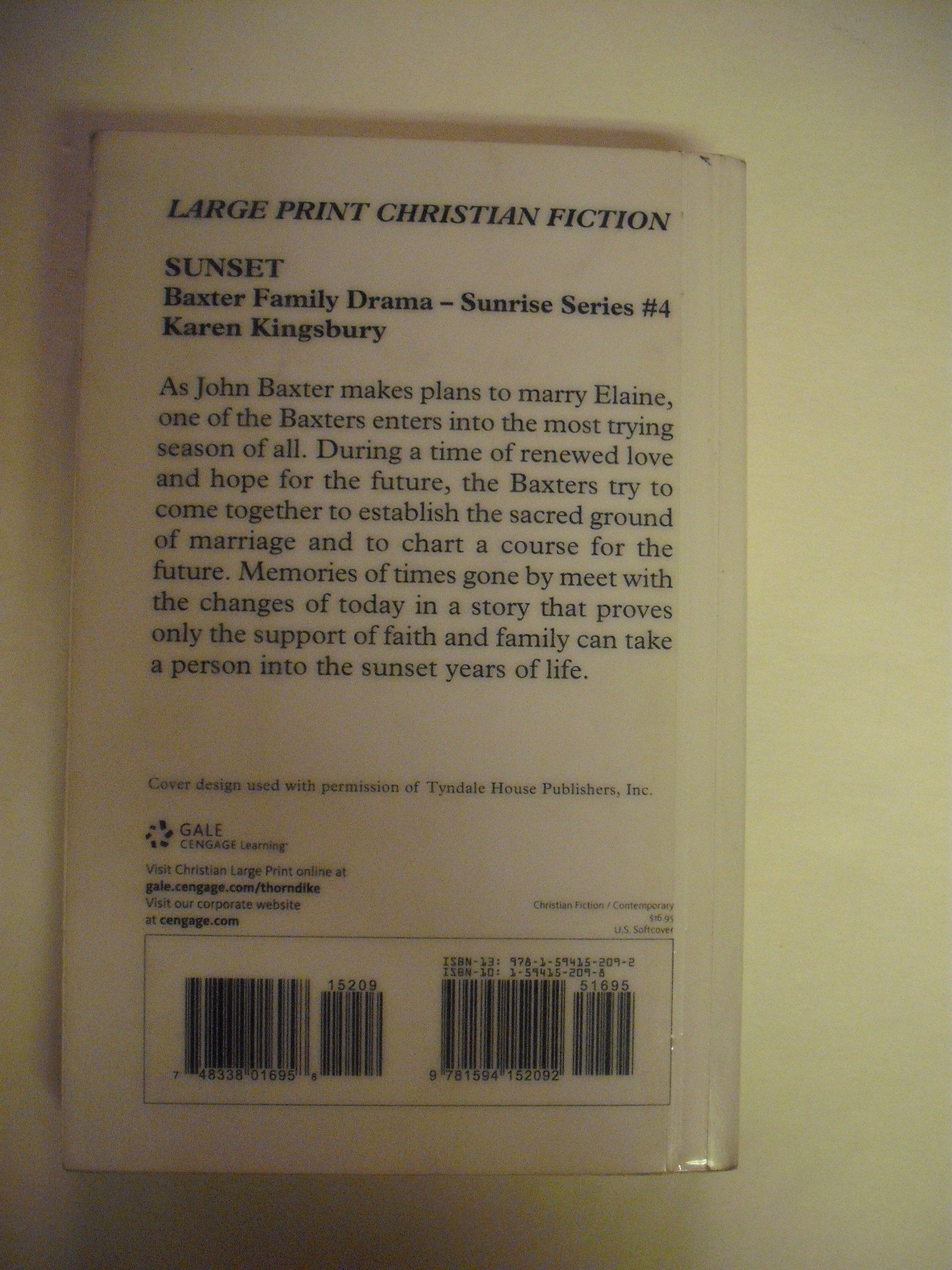 Sunset (Baxter Family Drama  Sunrise Series),Used