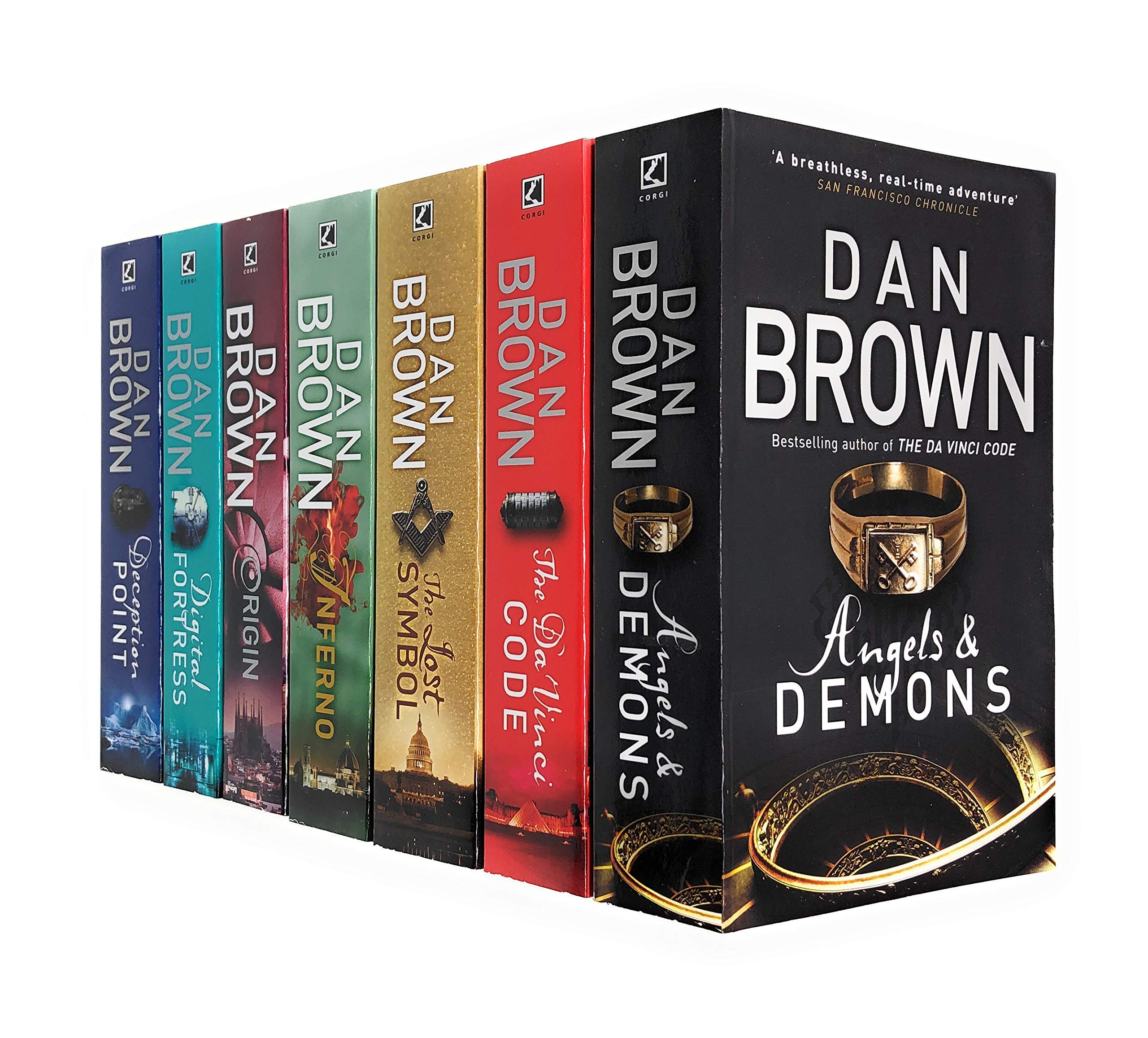 Robert Langdon Series Collection 7 Books Set By Dan Brown (Angels And Demons, The Da Vinci Code, The Lost Symbol, Inferno, Origi