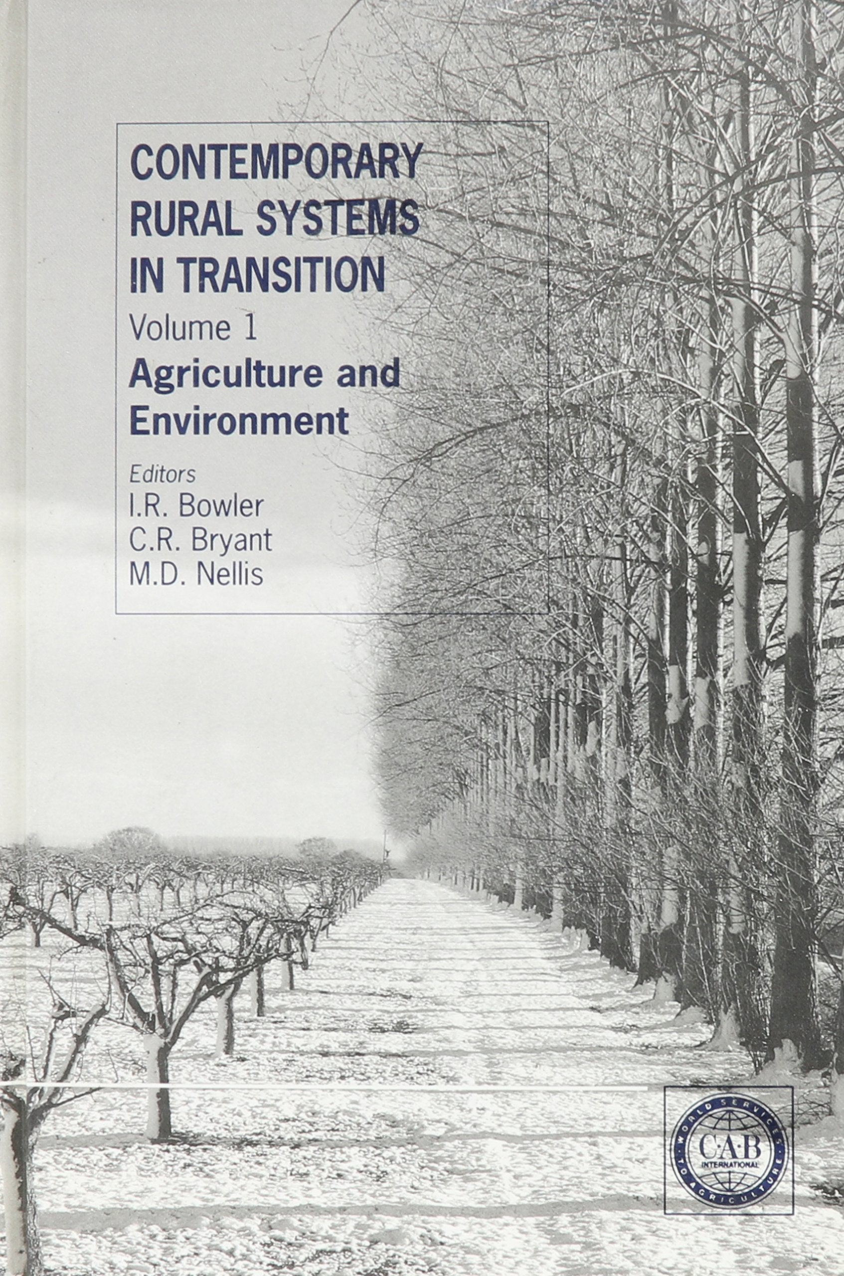 Contemporary Rural Systems In Transition: Agriculture And Environment (Contemporary Rural Systems In Transition Vol. 1),Used