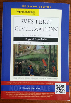 Cengage Advantage Books: Western Civilization: Beyond Boundaries, Volume I,Used