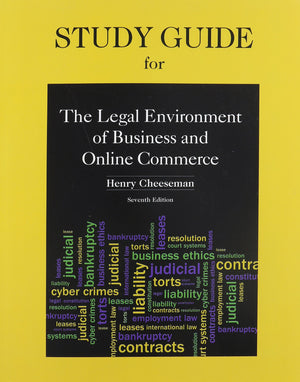 The Legal Environment of Business and Online Commerce,Used