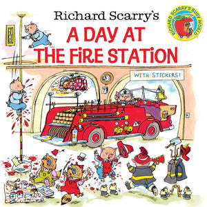 Richard Scarry's A Day at the Fire Station (Pictureback),Used