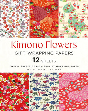 Kimono Flowers Gift Wrapping Papers  12 Sheets: 18 X 24 Inch (45 X 61 Cm) Wrapping Paper Sheets,New