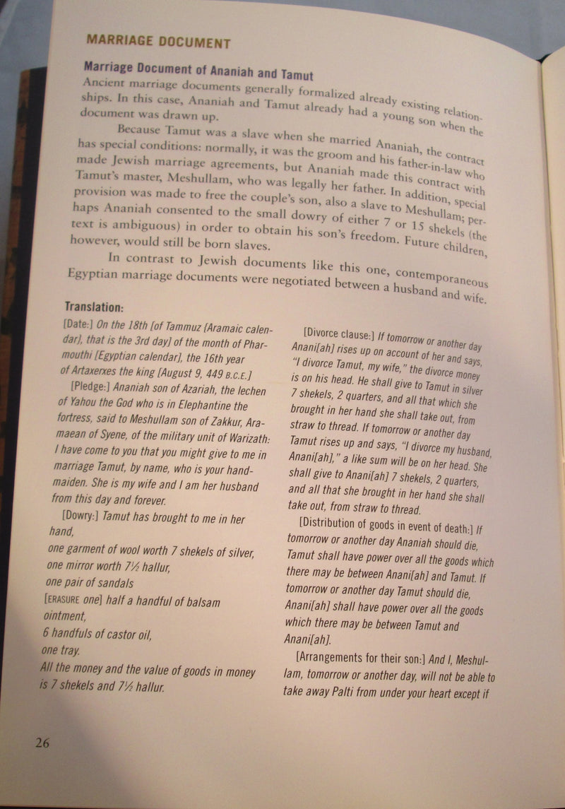 Jewish life in ancient Egypt: A family archive from the Nile Valley,Used