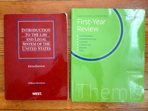 Introduction To The Law And Legal System Of The United States (Coursebook),New