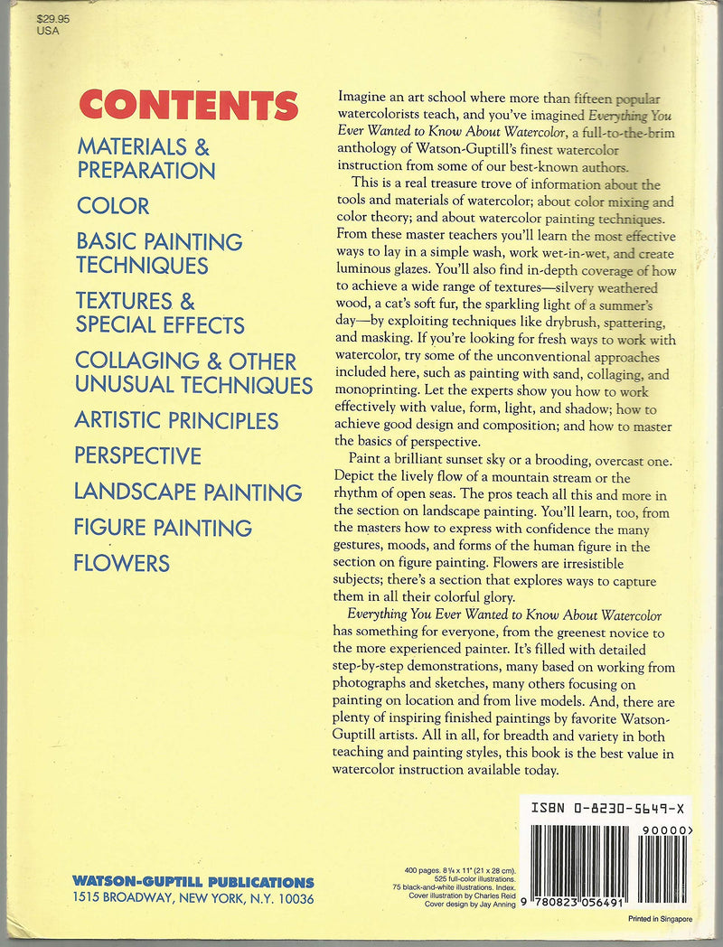 Everything You Ever Wanted to Know About Watercolor,New